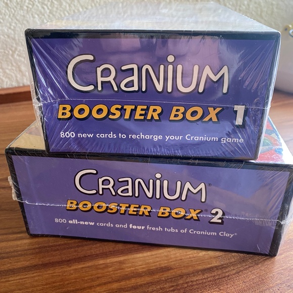 Cranium Booster Boxes 1 & 2 Expansion Sets 800 Cards in Each Fun Game New Sealed - Picture 3 of 5